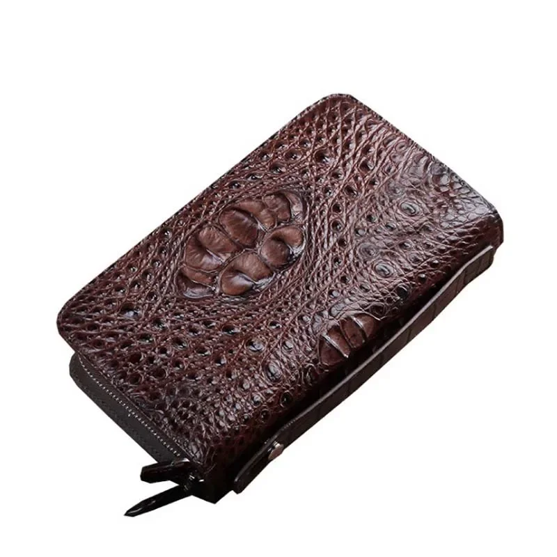 

ourui men handbags double zipper wallet large capacity more screens men clutch bag