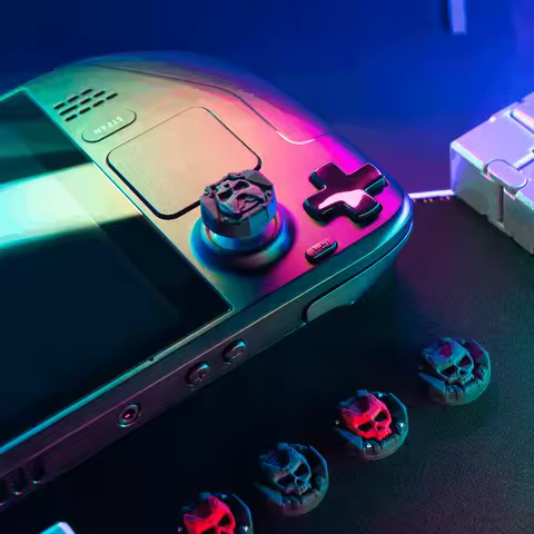 Armor Silicone Soft Thumb Stick Grip Cap Game Controller Joystick Cover For Steam Deck Oled / ROG Ally X Console Thumbstick Case