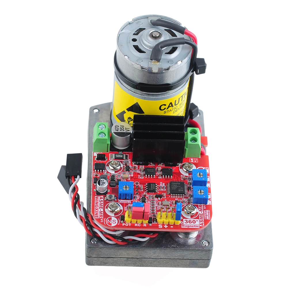 ASME-MRB 380kg.cm Servo à couple élevé encodé magnétique Servo numérique à 360 degrés pour caméra de contrôle de Valve de bras de Robot PTZ