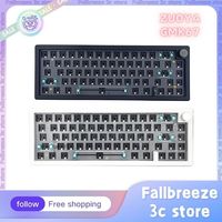 Zuoya Gmk67 Wireless Mechanical Keyboard Gasket Kit Rgb Backlit Bluetooth 2.4g Wireless 3 Mode Hot Swappable Customized Keyboard