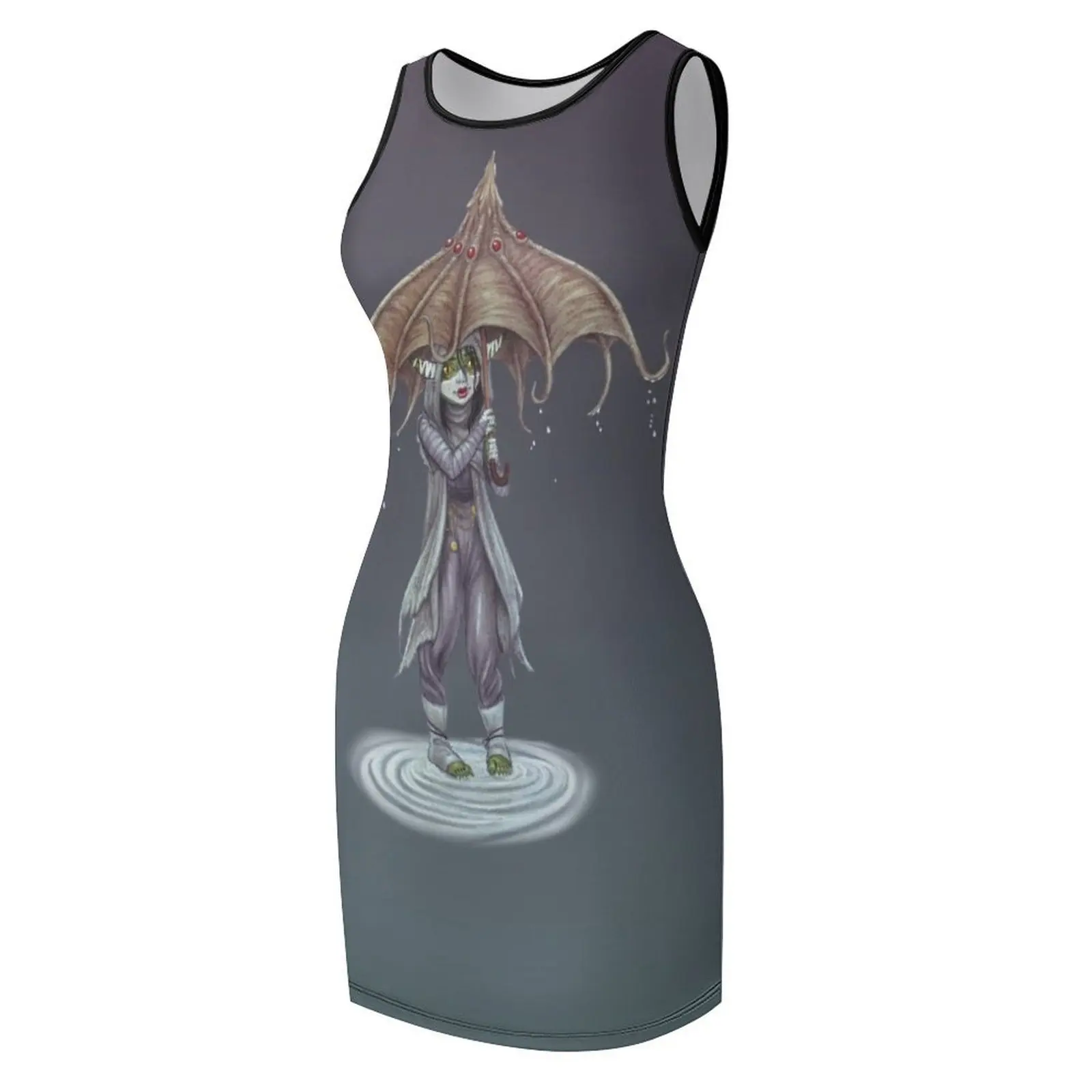 فستان عيد ميلاد بدون أكمام من Nott n umbrella للنساء، فساتين الحفلات الراقصة، فساتين السهرة