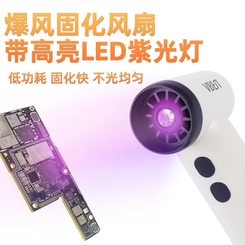 

New High-Speed Mini Fan with UV Light, Rechargeable, Strong Wind, Handheld & Desktop Fan for Office & Dormitory