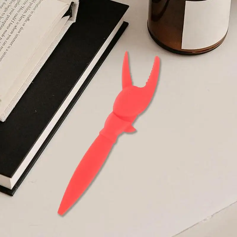 Silikonowa zakładka krab pazur zakładki dla miłośników książek zabawna zakładka kreatywna zakładka akcesoria do książek dla kobiet mężczyzn dzieci