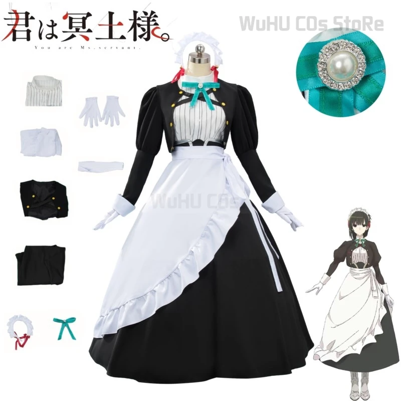 

Anime Kimi Wa Meido-sama Cosplay Snow Cosplay Costume Black Maid Dress Women Halloween Roleplay Dress