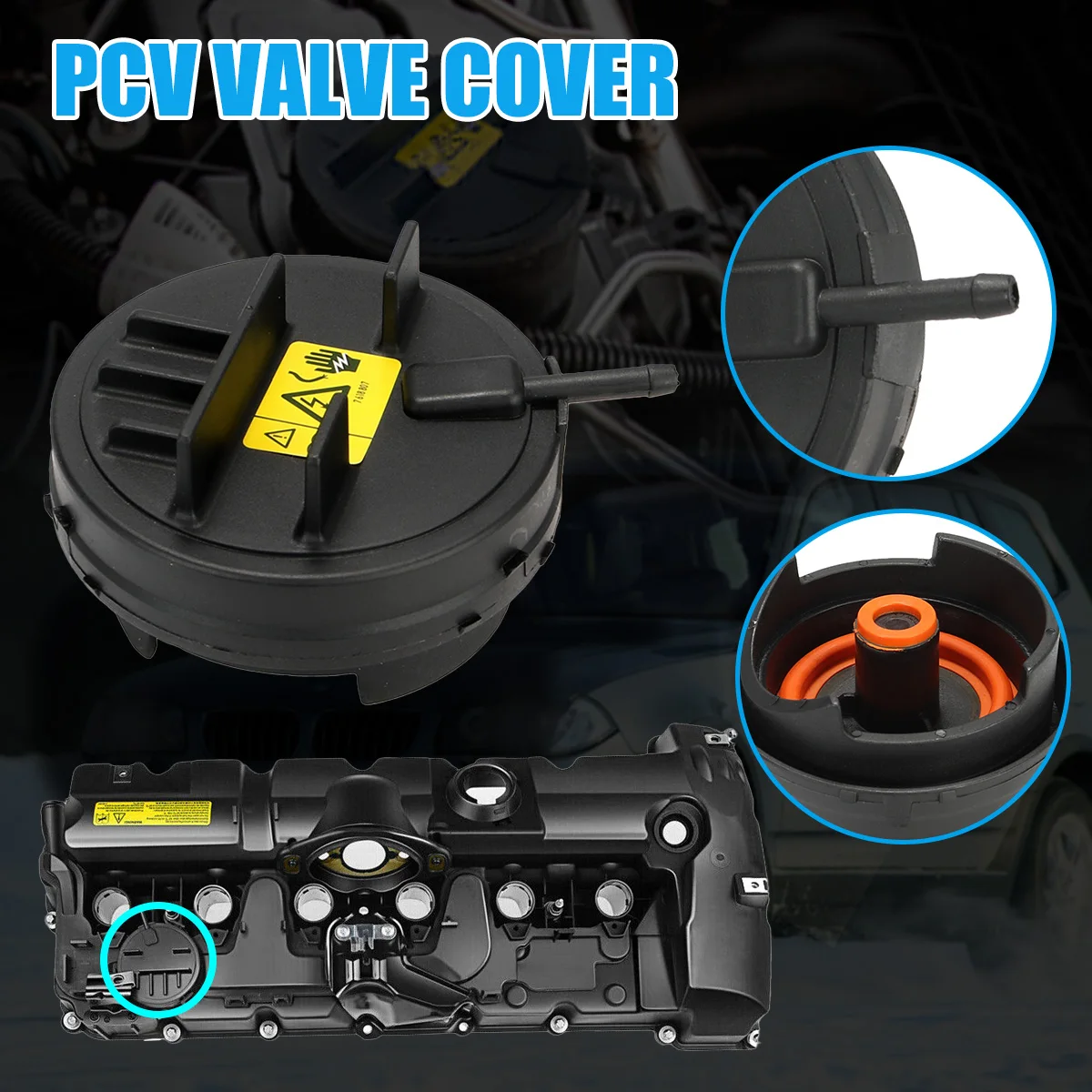 

1/2PCS 11127552281 PCV Valve For BMW E90 E91 E70 E60 E65 E66 Z4 X3 X5 128i 328i 528i 2007-2013 N52 2.0L-3.0L Car Accessories