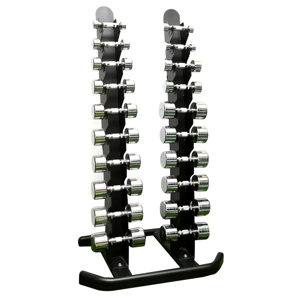 

High quality Gym machines Fitness gym vertical dumbbell rack Weightlifting Barbell wall mounted barbell rack