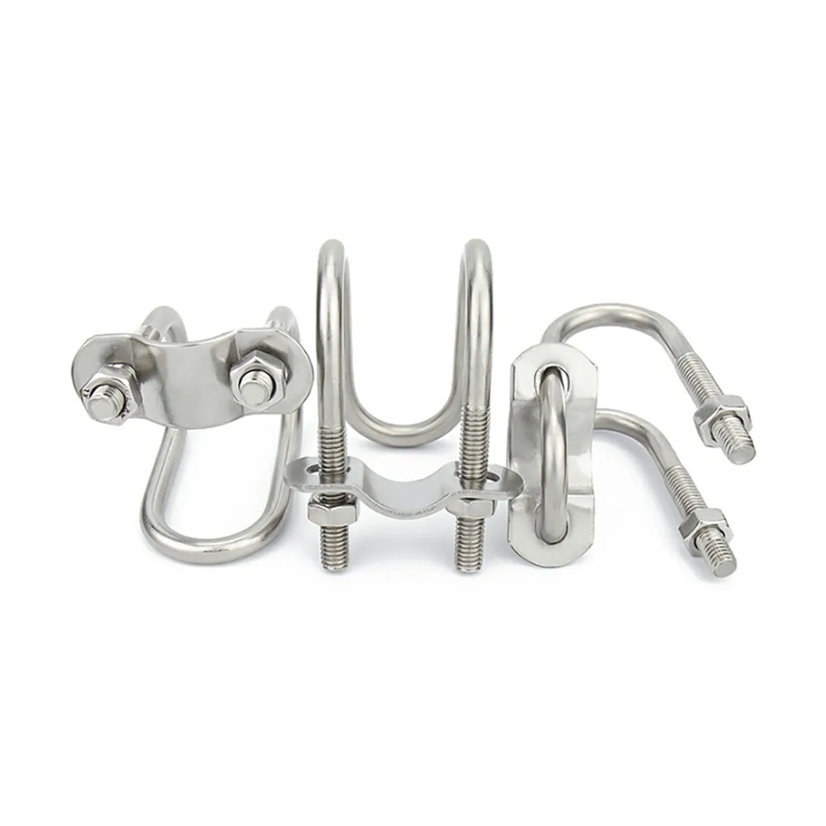 304 Stainless Steel Double U-Shaped Clamp/U-Shaped Screw/Cross U-Shaped Bolt/Special-Shaped Pipe Clamp/For Aquaculture