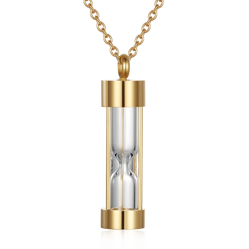 

Hourglass Urn Necklace for Ashes Cremation Jewelry for Ashes Stainless Steel Memorial Keepsake Ashes Necklace