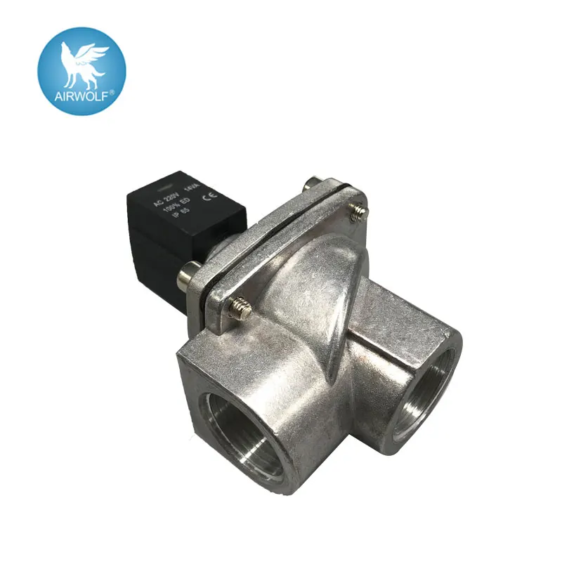 Válvula Solenoide de 2 puertos para colector de polvo, válvula de pulso integrada de ángulo recto, Rosca, Serie VXF VXF2160-10 G1 "VXF2150-06 G3/4"