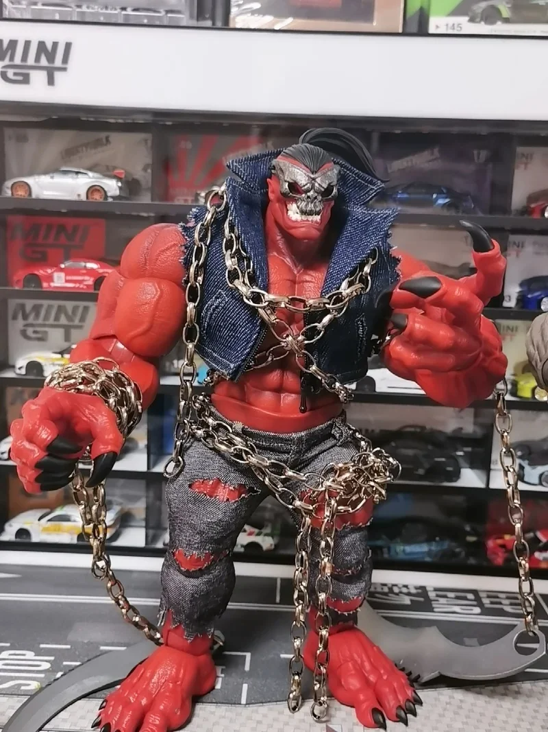 在庫あり AXYTOYS 1/12 スケール悪魔オークレッドバージョングレーバージョン 6 インチ可動兵士アクションフィギュア人形コレクション