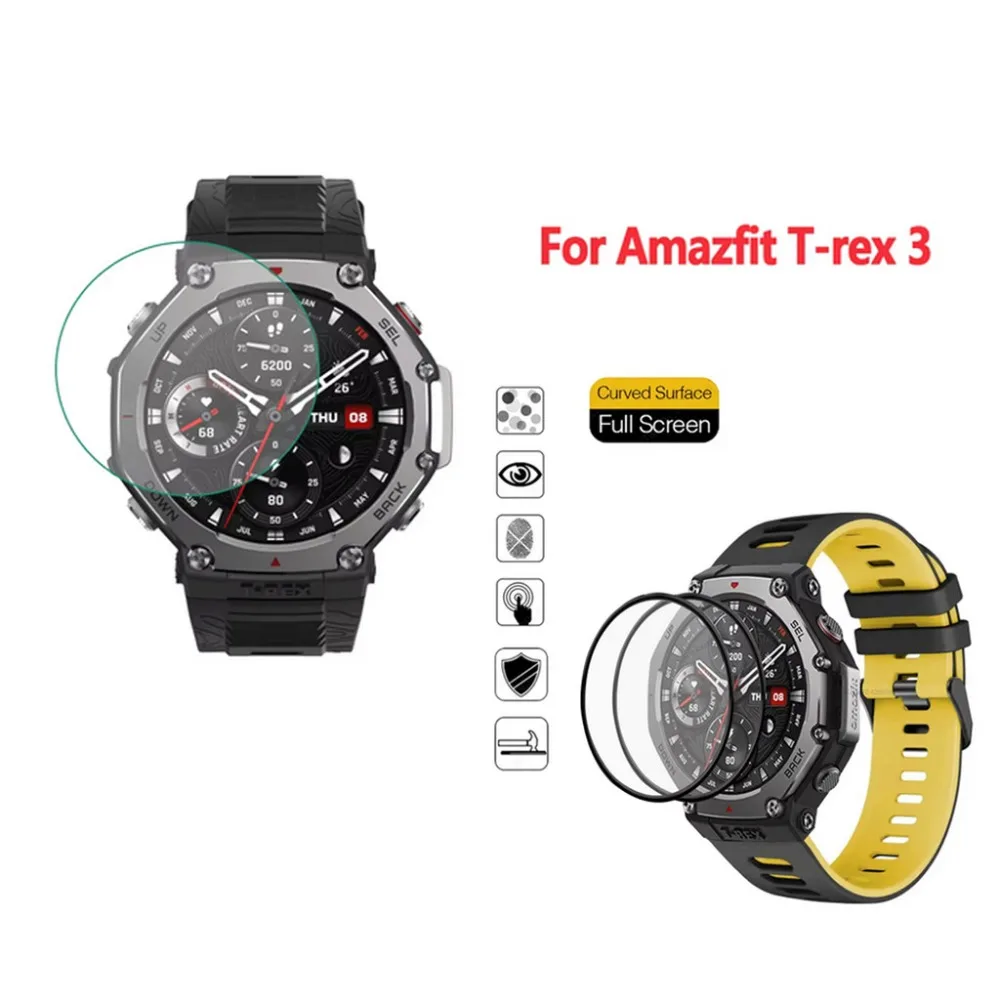 Huami Amazfit T-Rex3 T-Rex 3 ソフトフィルム PMMA スクリーンプロテクター強化ガラス用