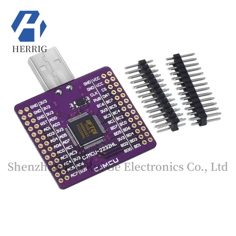 

CJMCU-2232 FT2232HL USB to UART/FIFO/SPI/I2C/JTAG/RS232 module