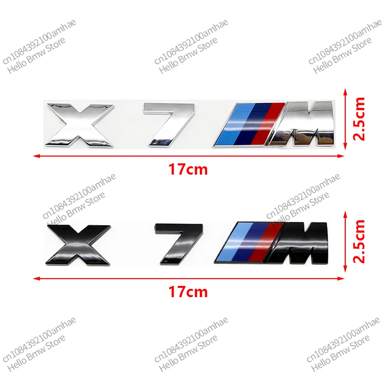 3D Logo X1 X2 X3 X4 X6 X7 X5 X8 M Emblem Letter Car Trunk Sticker For BMW E36 E46 E90 E60 F10 F30 E39 F20 E87 E92 G30 X5 E70 E91