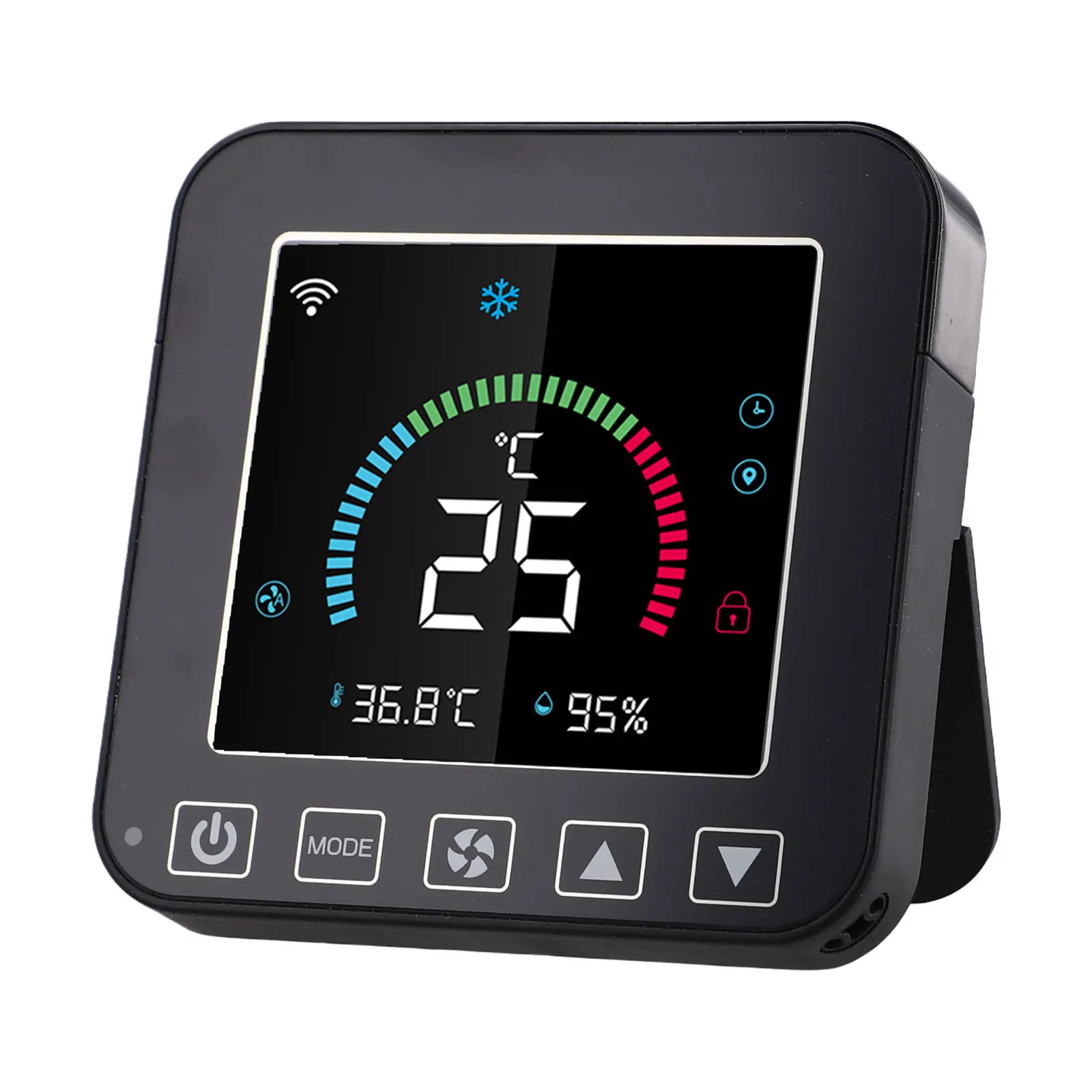 Black WiFi Intelligent Controller Real-time Monitoring Remote Control Via App Child Lock Function For Real-time Monitoring