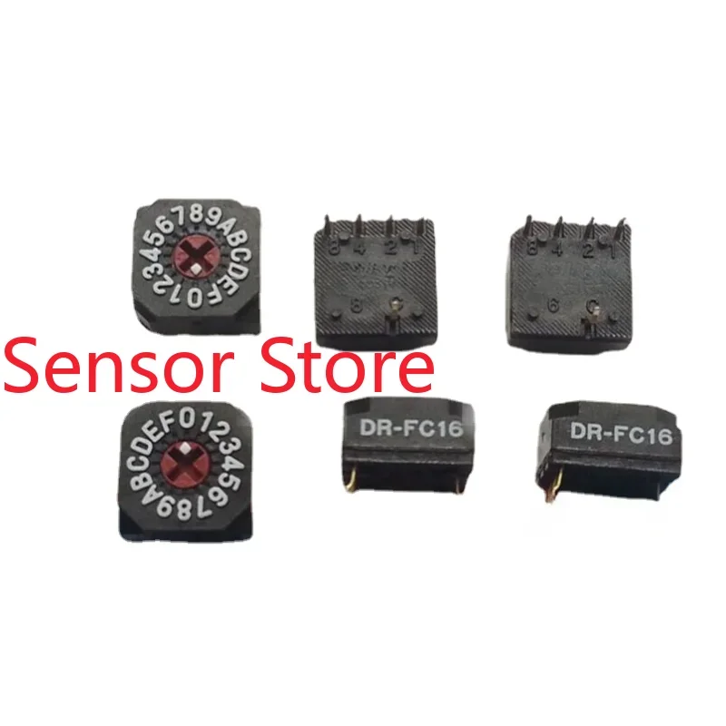 

10PCS DR-FC16P 0-F/16-bit 8421 Rotary Coding Dip Switch 4:1 0mm Handle.