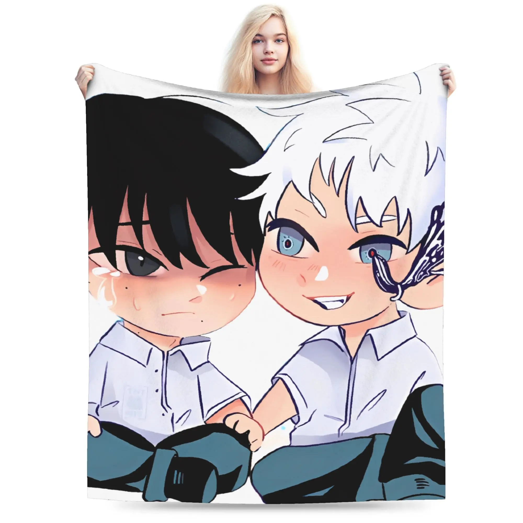 The Summer Hikaru Died    Flannel Blanket Autumn  Super Soft Throw Blanket Living Room Aesthetic Bedspread Sofa Bed Cover