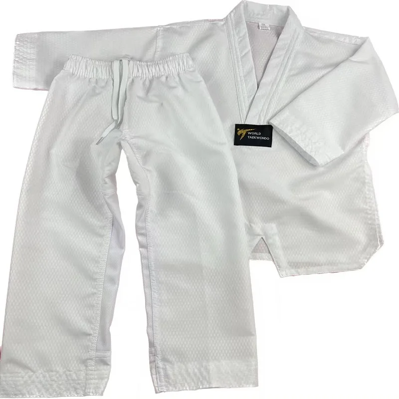 

Униформа для тхэквондо добок с белым воротником — мягкий дышащий и удобный тренировочный костюм для боевых искусств для взрослых и детей, идеально подходит для Be