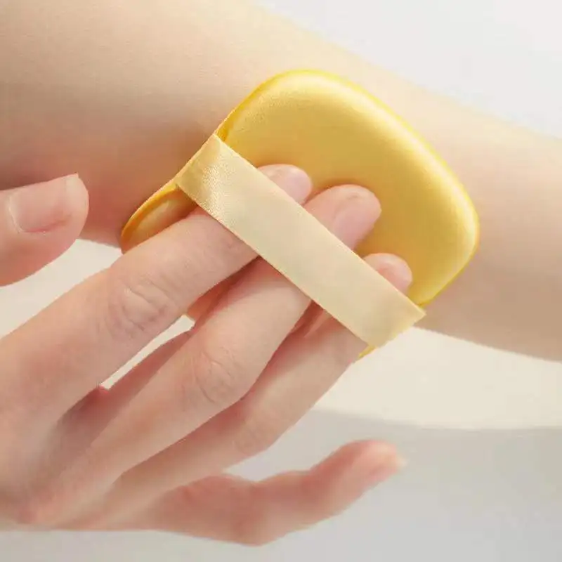 1/3 peças de sopro de pó redondo, usado para pó solto, cosméticos líquidos, sopro de pó de camurça macia, sopro de maquiagem de base e ma