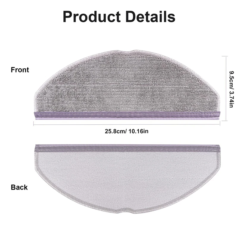 Ersatz-Mopppad für Mikro faser pads kompatibel mit Roboters taub saugern der Serie eufy l60/l60 hybrid/l60 ses/l50