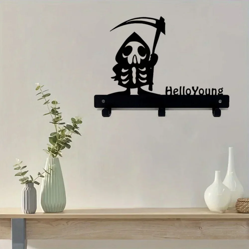 

Alluring 1 Piece Halloween Hook – Grim Reaper's Scythe for Hanging. A Appealing Storage Rack for Halloween