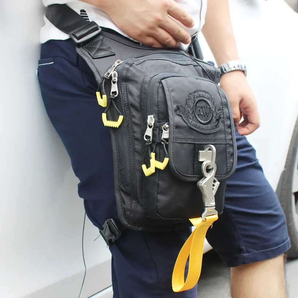 High Quality Oxford Waterproof Men Travel Cross Body Shoulder Bag  Assault Waist Pack Hip Drop Leg Messenger Fanny Bags