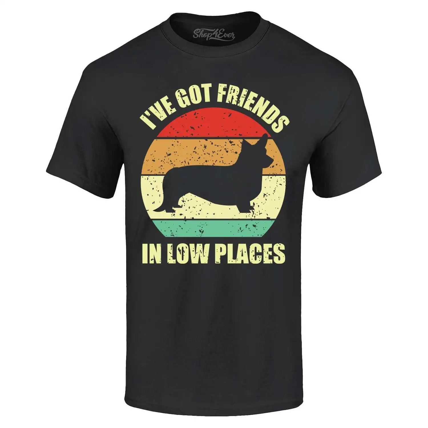 

Футболка с забавной собакой «У меня друзей в низких местах» Корги, рубашки для домашних животных