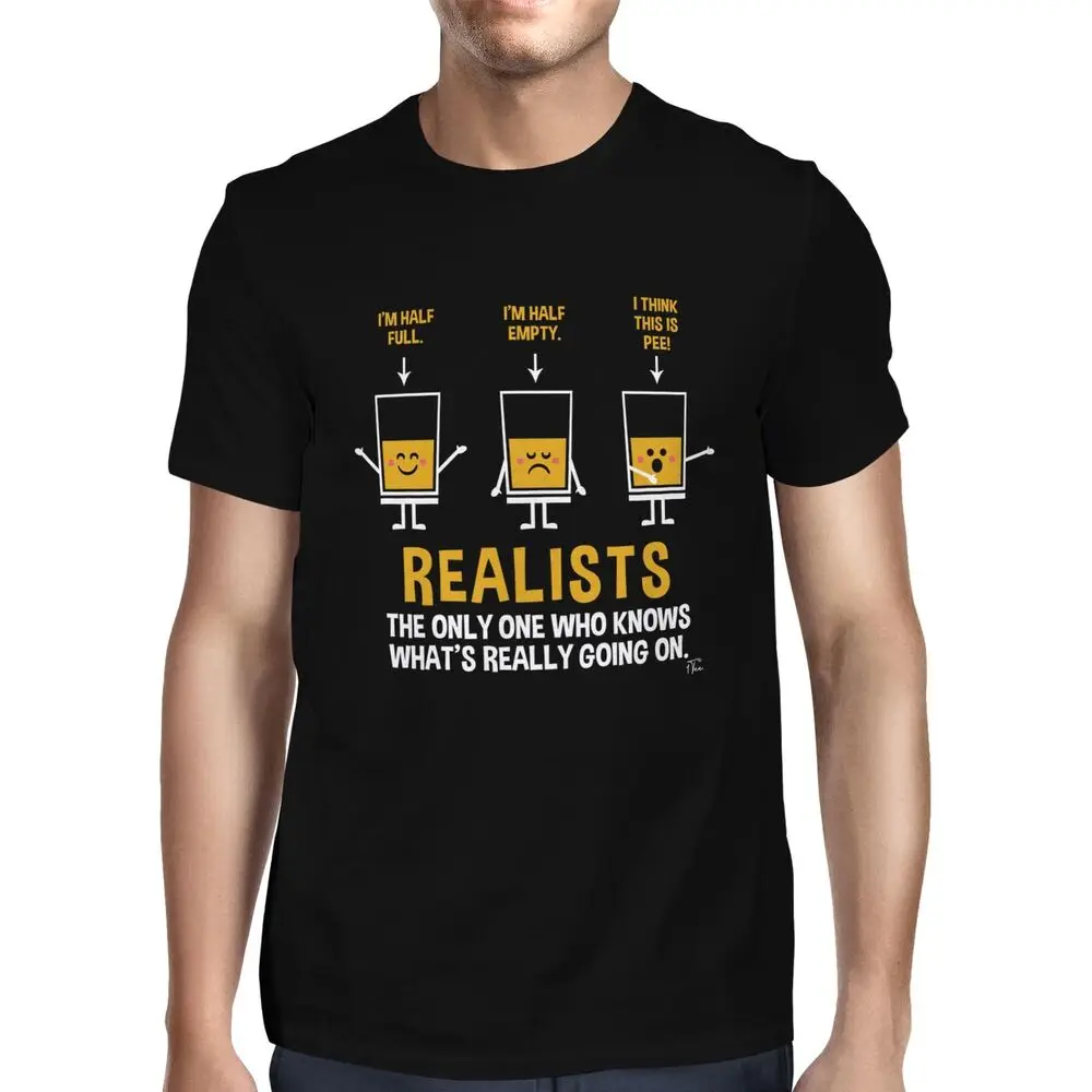 Mens Realists The Only One Who Know What Really Going On T-ShirtUnisex Women's Summer Cotton Luxury Brand Retro OversizedGraphic