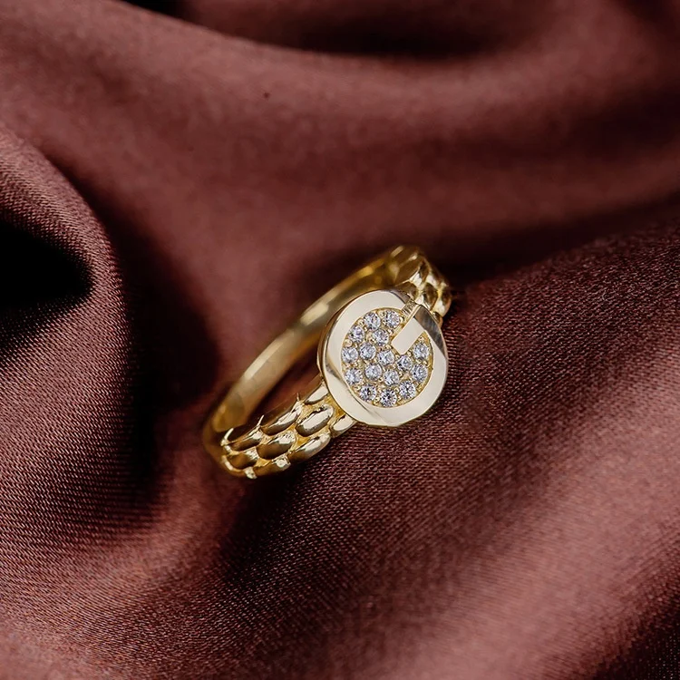 

Genderless 925 Silver Chunky Chain Rings Wrist Strip Design Ancient Roman Coin Band Small Diamonds Dis Women Fine Jewelry Custom