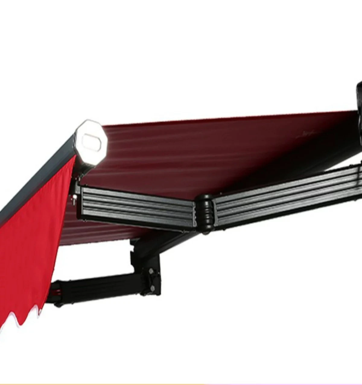 facade awning, retractable hand-cranked electric shrinking awning, outdoor folding rainproof awning