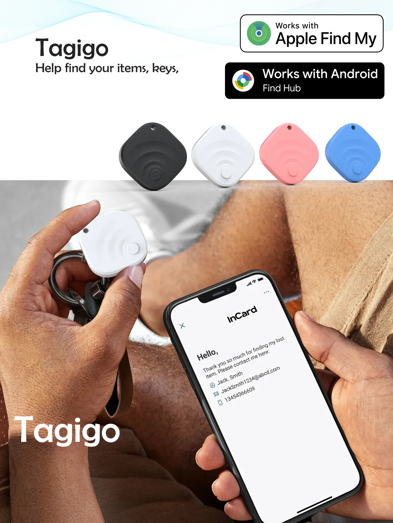 Universal Gps Tracker for Apple and Android, Global Remote Tracking, Compatible with Find My and Find Hub, Suitable for Keys, Pets, Luggage, and Car Anti-Loss