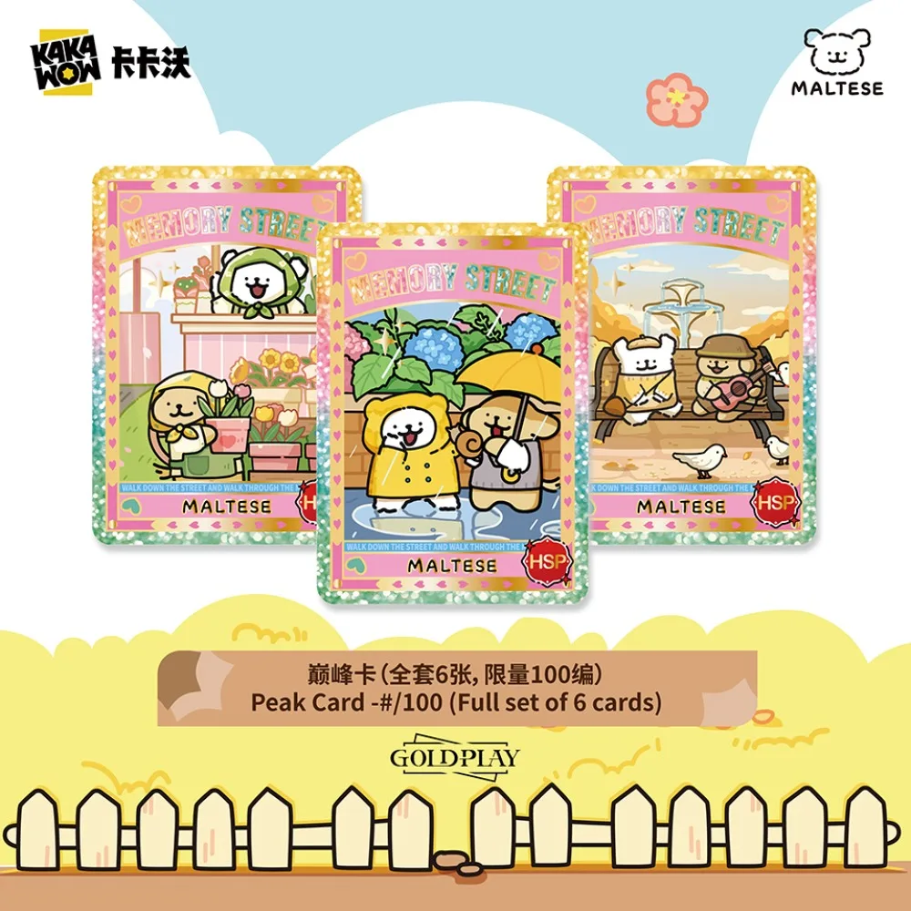 Kakawow Genuine Maltese Collection Cards Likeable Popular Puppy Sweet Love Atmosphere Companion Cards Fans Hobbies Toys Gifts