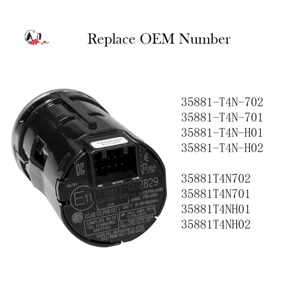 

A10E-Engine Key Start Stop Push Button One-Button Switch For 2016 2017 2018 Honda HR-V 1.8L 35881-T4N-H02 35881-T4N-702