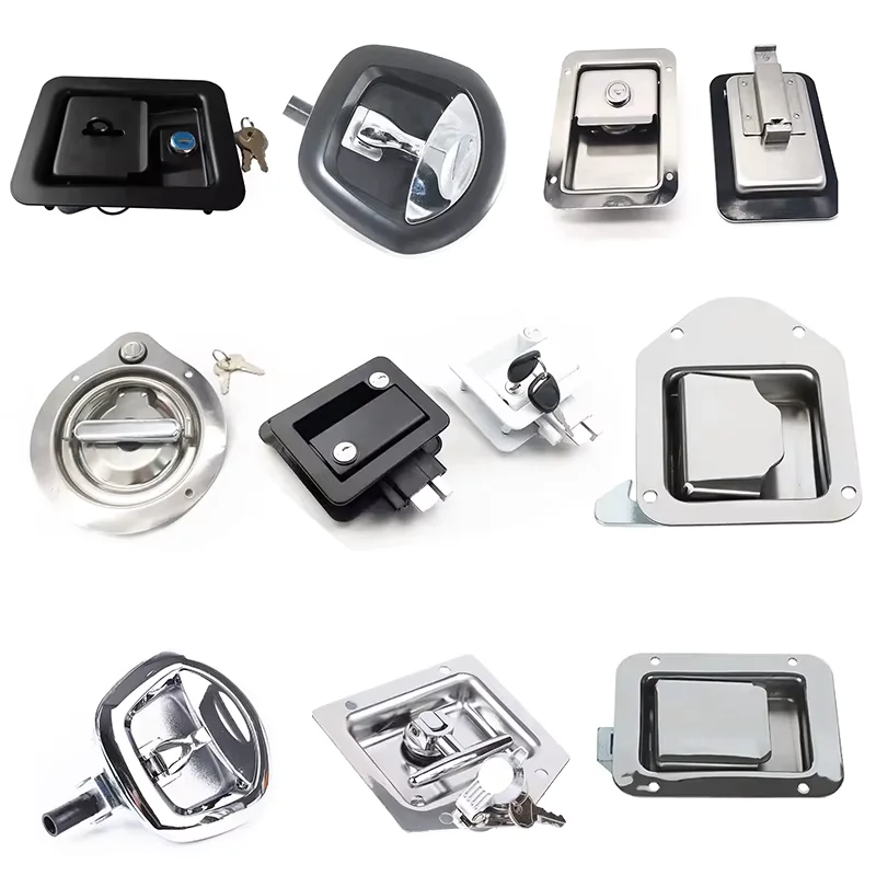 

RV Trailer Camper Entry Door Lock RV Truck Door Lock Replacement Double Open Door With Deadbolt Computer Key Door Handle Toolbox