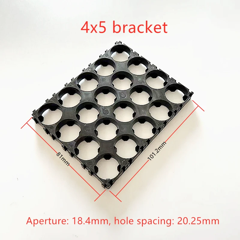 18650 battery fixing bracket 3x5, 3x6, 4x5, 4x6 bracket can be spliced and combined with circular column battery connection base