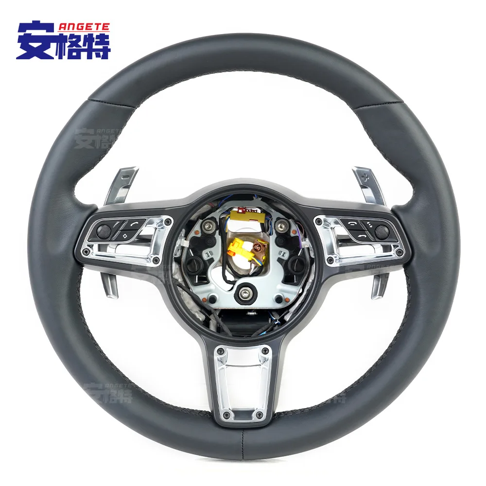 

Suitable for Luxury car modification is Porsche Cayenne macan 718 leather hand-sewn car direction modification