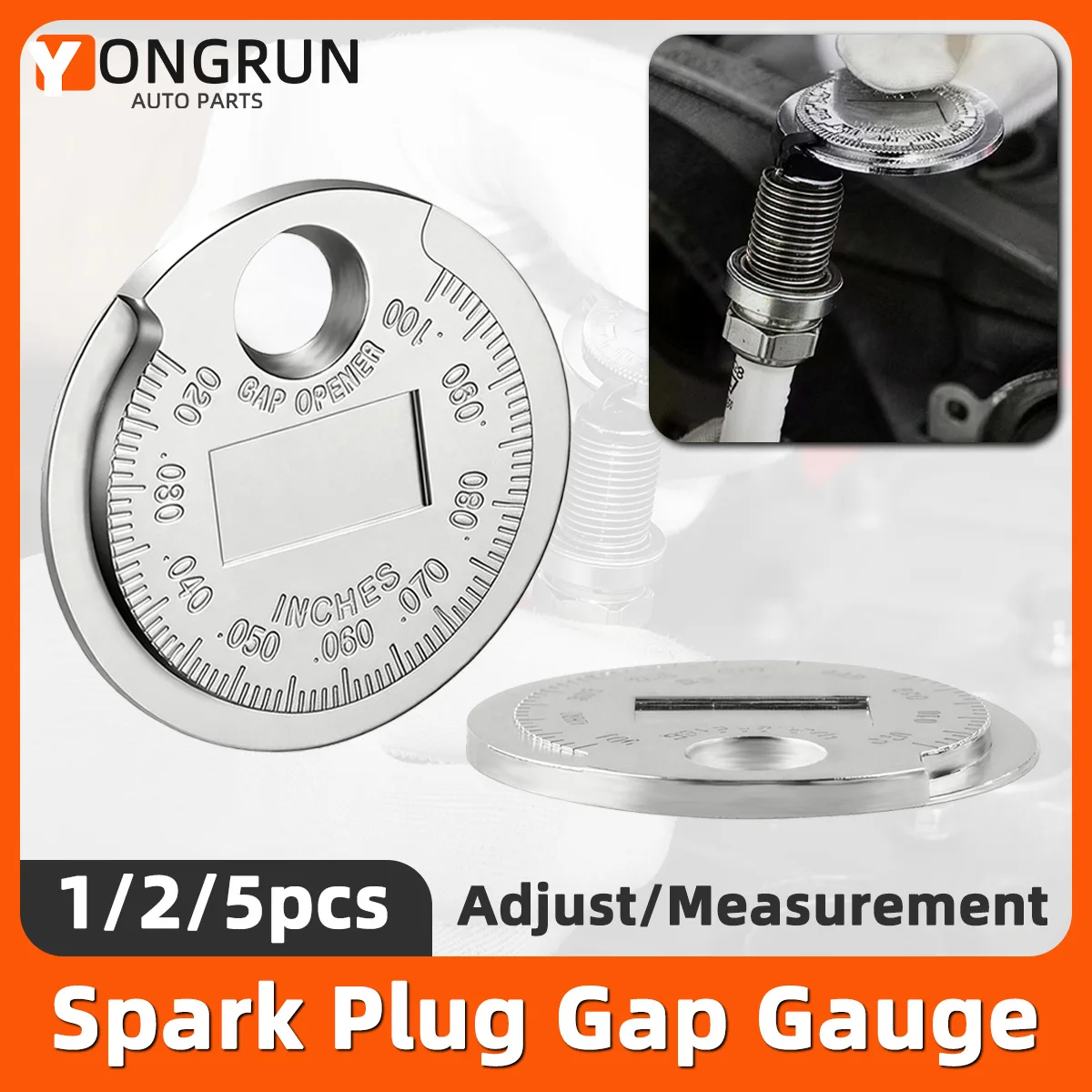 Applicable to 0.6-2.4mm Spark Plug Gap Measuring Tool Universal spark plug gap measuring tool engine maintenance