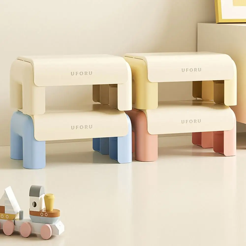 

Эргономичный табурет для пеленания обуви, противоскользящий, водонепроницаемый, детский, маленький, утолщенный, многофункциональный, подставка для ног под столом, бытовой