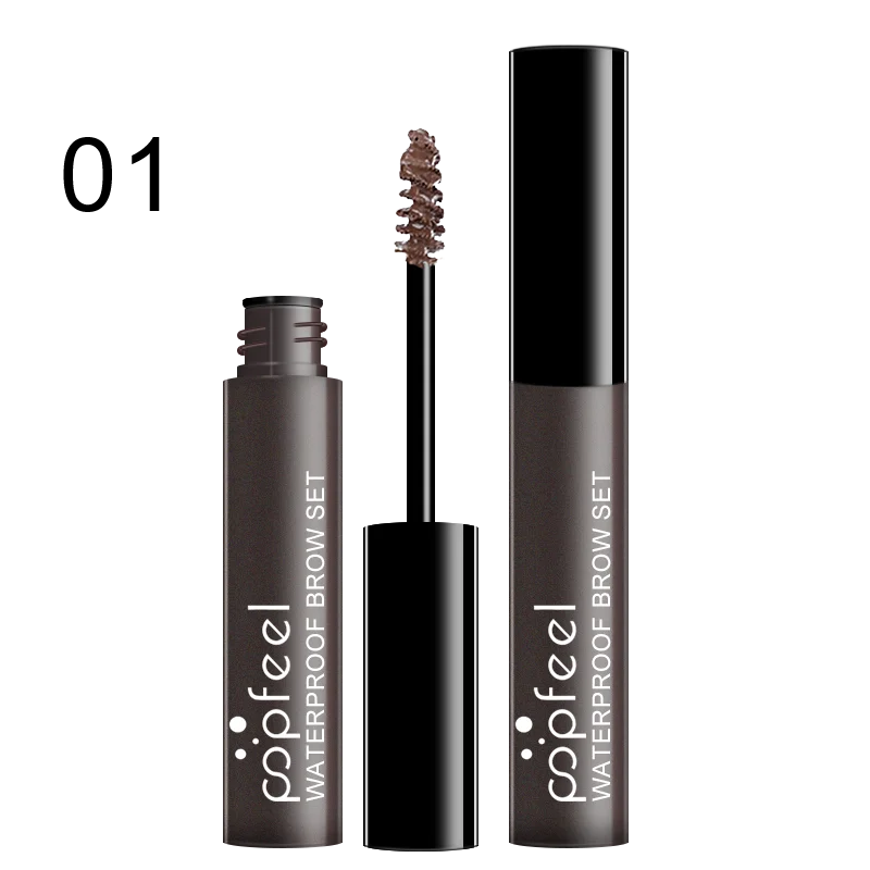 POPFEEL Wasserfestes, schweißfestes Augenbrauen-Tönungsgel – schnell trocknendes, langlebiges, glattes 3D-Brauenfarben-Gel für den täglichen Gebrauch.