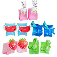 2x Inflatable Armbands for Kids Float Tube Aid Vest Rings Child Pool Wear Sleeves for Children Pool Training Adults Toddler