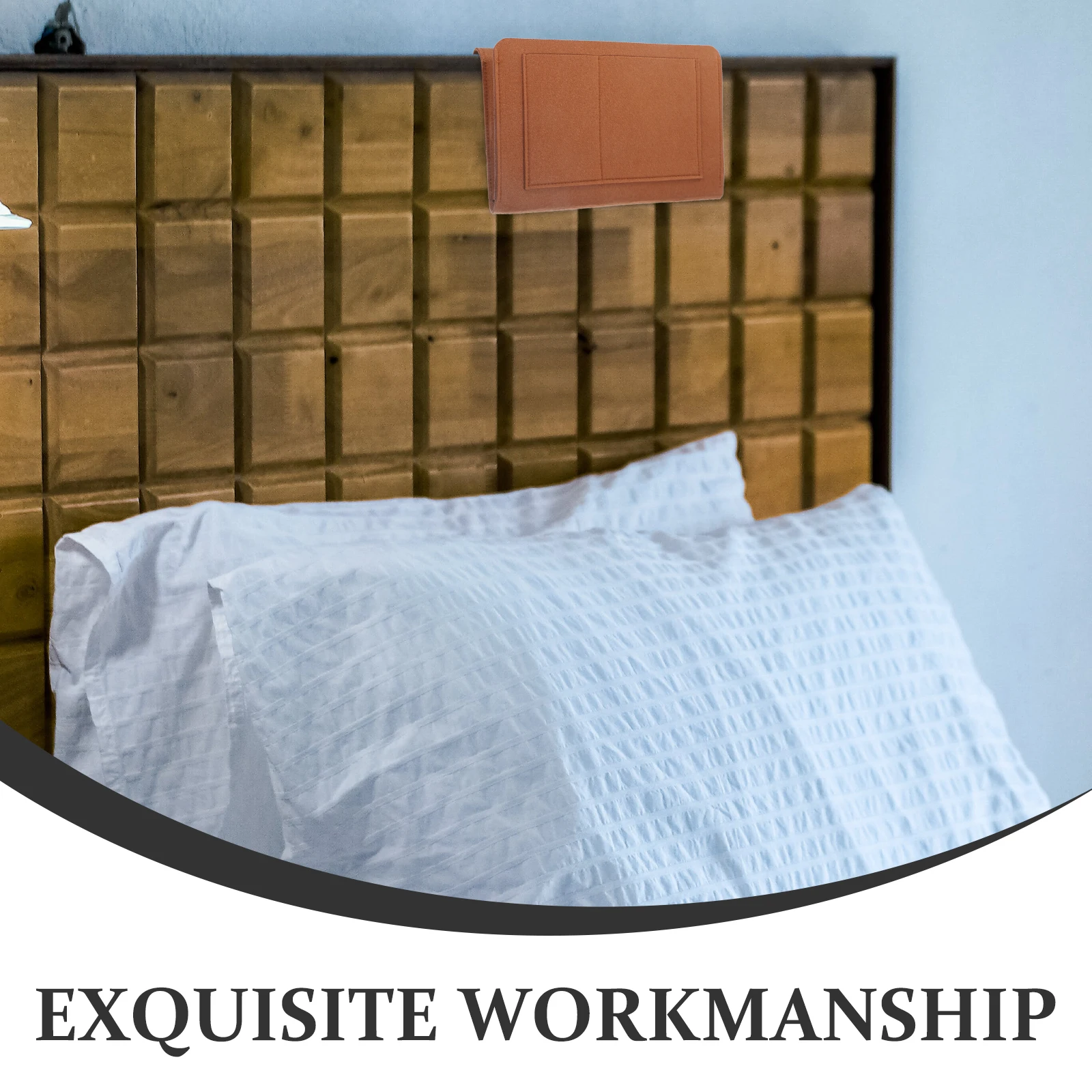 

1pc Portable Bedside Organizer Bag Large Capacity Hanging Storage Pouch For Dormitory Bedroom Tablet Headphones