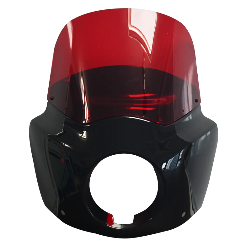 

Комплект цветных накладок на фары (красный) из ABS+PC для мотоциклов Harley Softail Low Rider S FXLRS 2020-2023, 11 дюймов