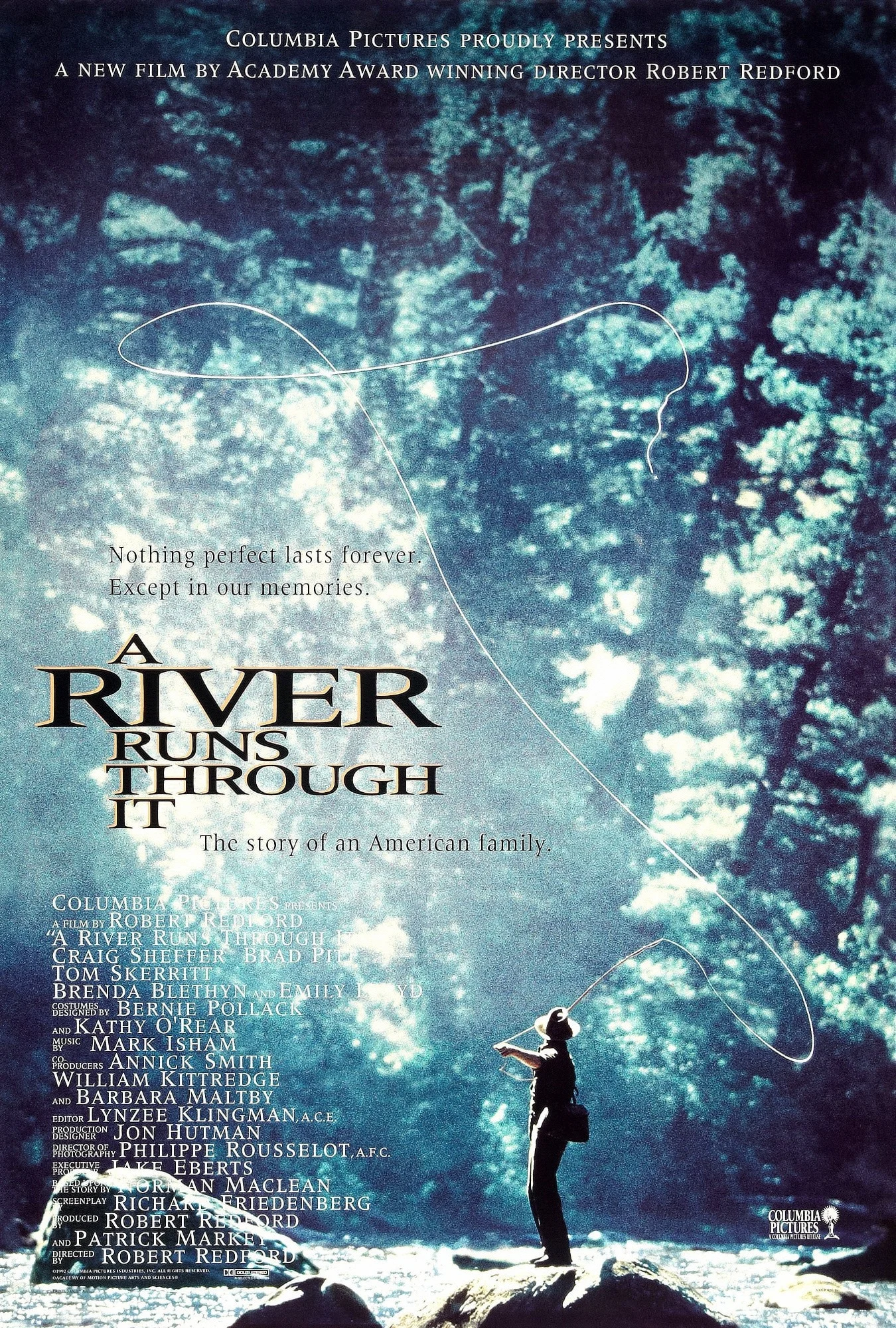Film Een rivier stroomt erdoor Poster Canvas Schilderij Wanddecoratie Huisdecoratie