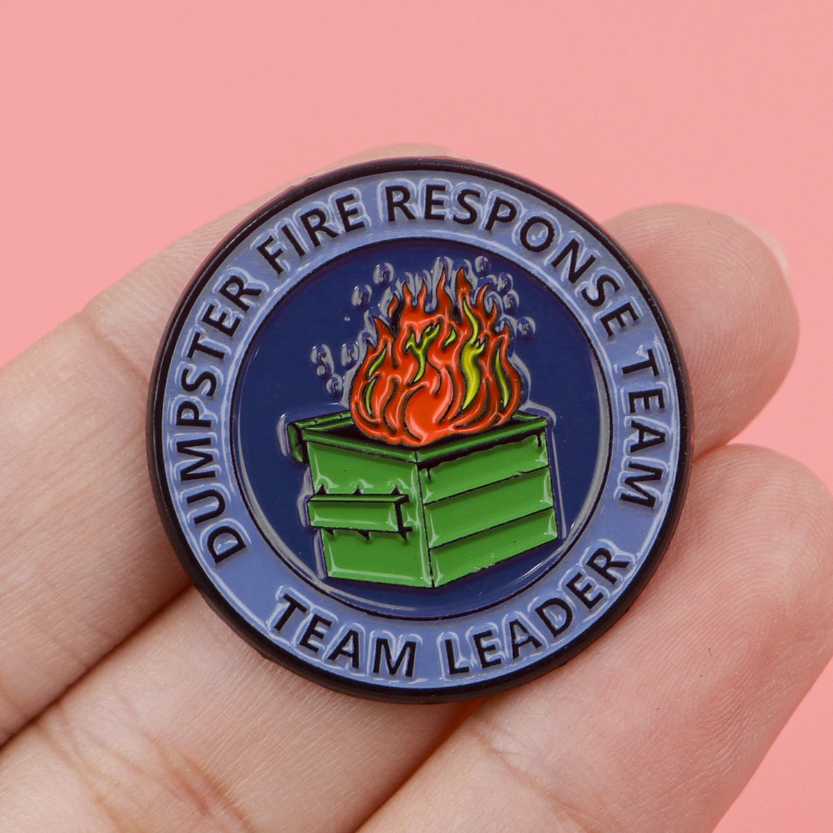 Mental Health Enamel Pin Dumpster Fire Lapel Pin Funny Quotes Badges on Backpack Clothing Jewelry Cosplay Accessories Gifts Toy