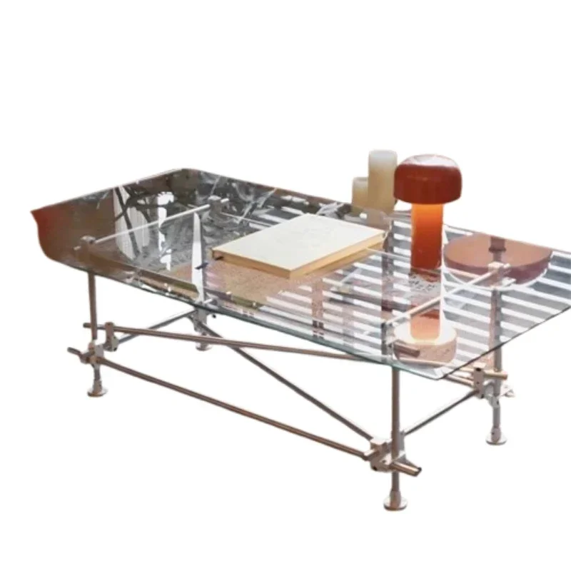 

For Clear Transparent Coffee Table Unique Organizer Industrial Quality Coffee Table Minimalist Decoration Meubles Furniture