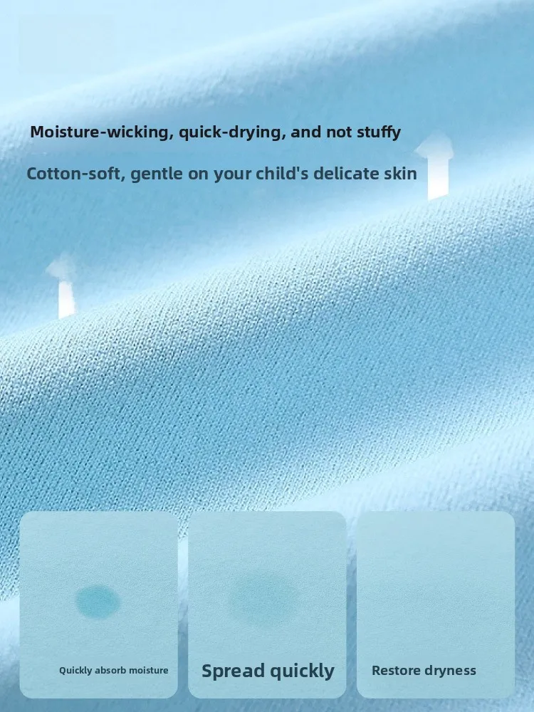 Mipo Children's Long Sleeve T-Shirt Quick Dry Outdoor Sports Hiking Breathable Shoulder Printed Casual Fit Polyester Fiber