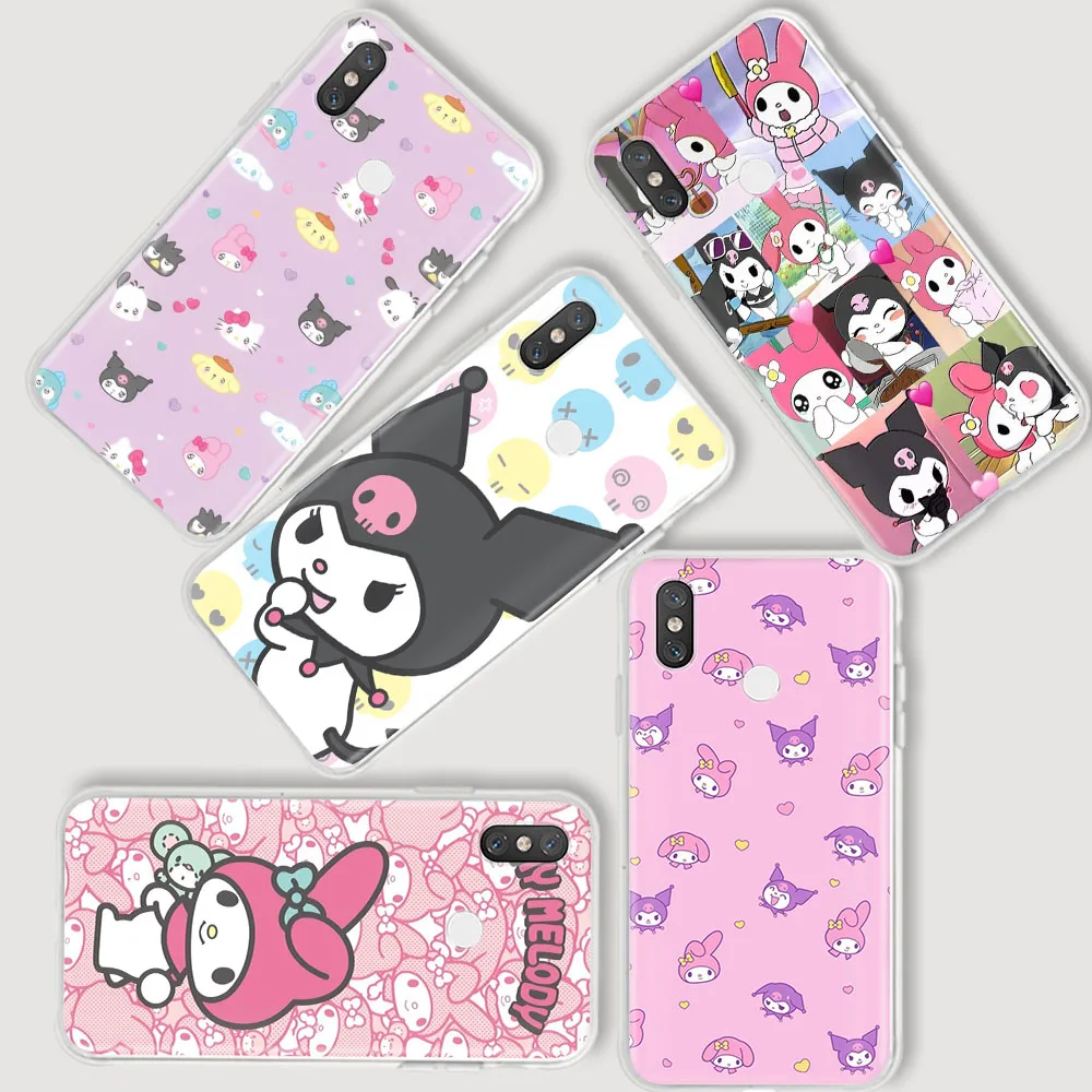 Transparent Case for Motorola Moto G8 Power G9 Play G10 G20 G30 Plus Cover ETS-35 My Melody Kuromi