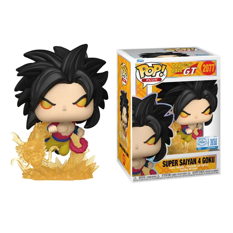 Funko POP الأصلي لعبة دراغون بول GT سوبر سايان 4 غوكو فيغيتا ألعاب شخصيات الحركة للبنين بنات هدية تحصيل نموذج الحلي