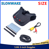 5.8G FPV Goggles with Dual Antennas -48CH 3-inch Display 480 * 272 Crossover Head Wearing Glasses for FPV Racing Drones