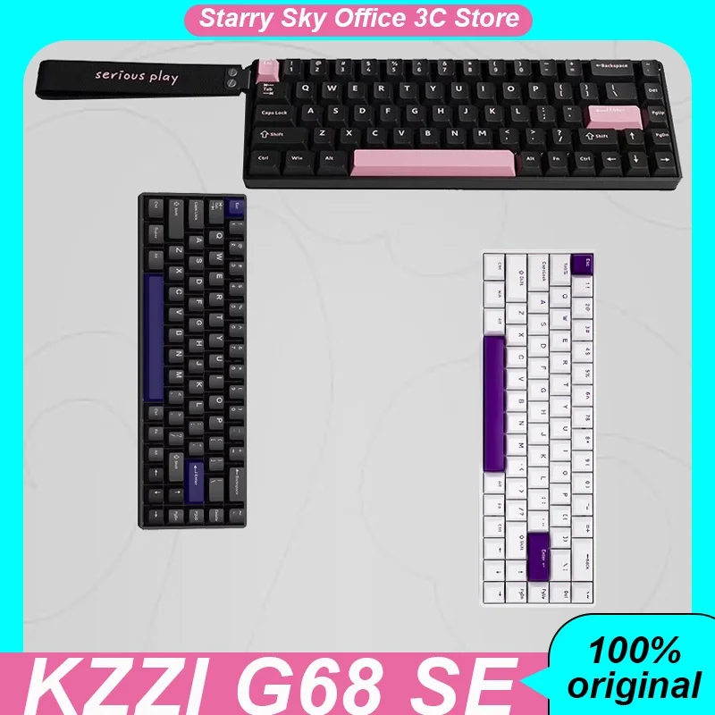 Kzzi-Clavier mécanique à axe magnétique G68 Se, Rt réglable, RVB 8K, faible latence, déclencheur rapide, Hot Plugg, clavier de jeu personnalisé