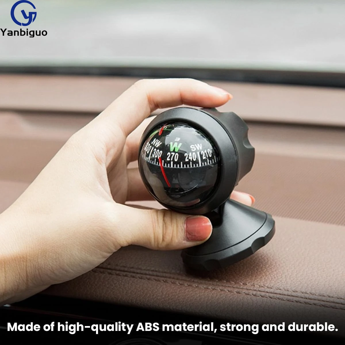 

Car Compass Ball, Dash Mount Adjustable, Navigation Hiking Direction Pointing Guide Ball for Marine Boat Truck Caravan Outdoor